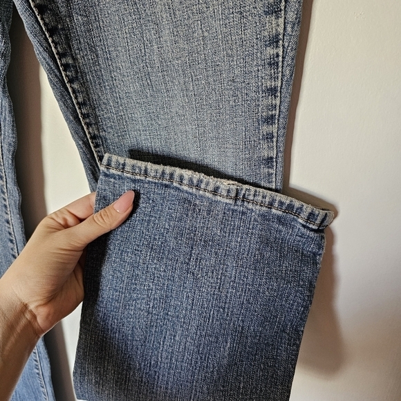 Y2k Levi's 515 bootcut tall retro color midrise stretch distressed jeans Size 10 - Picture 3 of 9